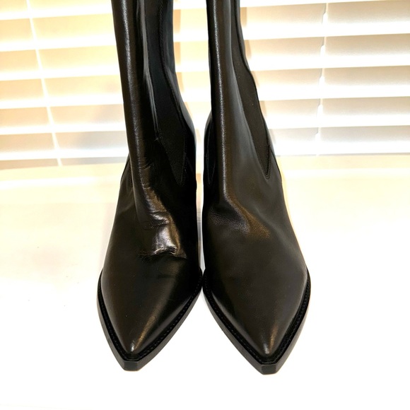 All Saints Ria black Chelsea ankle boot 41=11 - Picture 3 of 5